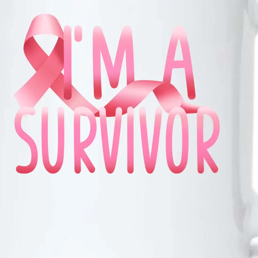 I'm a Survivor Breast Cancer Awareness Black Color Changing Mug