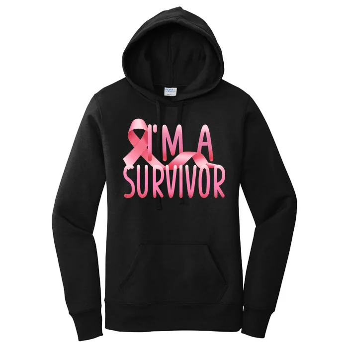 I'm a Survivor Breast Cancer Awareness Women's Pullover Hoodie