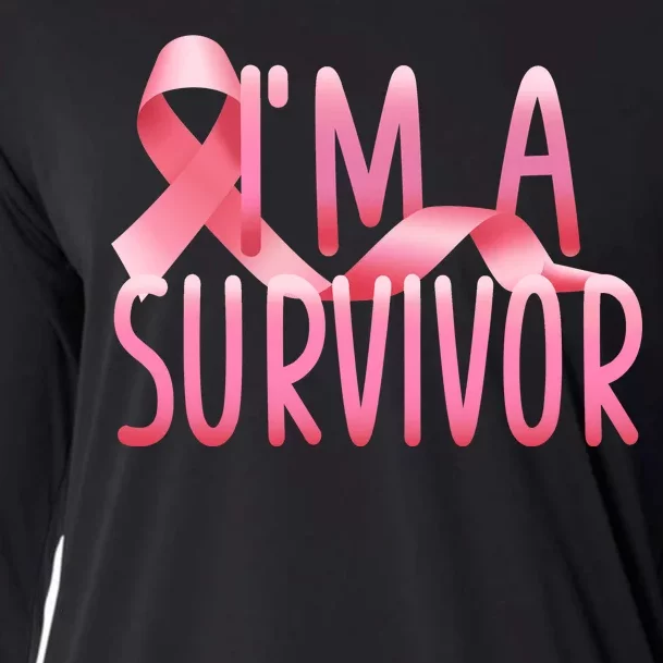 I'm a Survivor Breast Cancer Awareness Cooling Performance Long Sleeve Crew