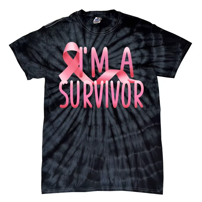 I'm a Survivor Breast Cancer Awareness Tie-Dye T-Shirt