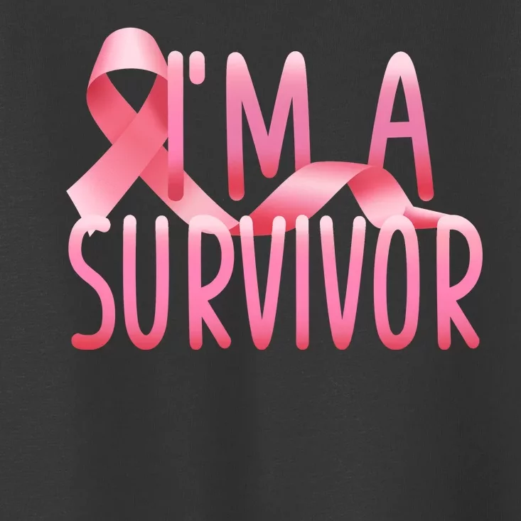 I'm A Survivor Breast Cancer Awareness Toddler T-Shirt