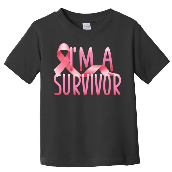 I'm A Survivor Breast Cancer Awareness Toddler T-Shirt