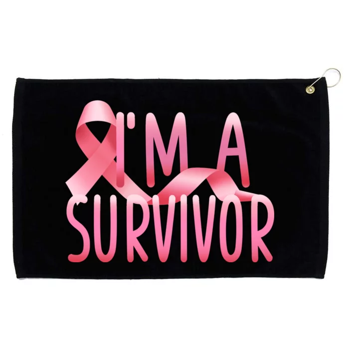 I'm A Survivor Breast Cancer Awareness Grommeted Golf Towel