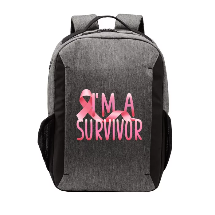 I'm A Survivor Breast Cancer Awareness Vector Backpack