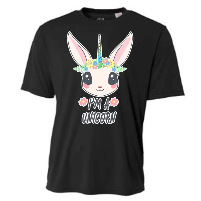 I'm A Unicorn Easter Bunny Funny Cute Cooling Performance Crew T-Shirt