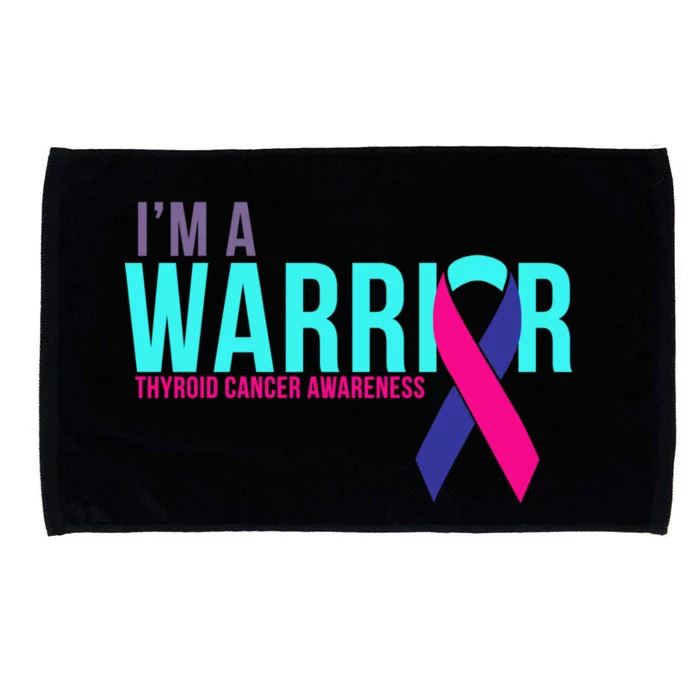 I'm a Warrior Thyroid Cancer Awareness Microfiber Hand Towel