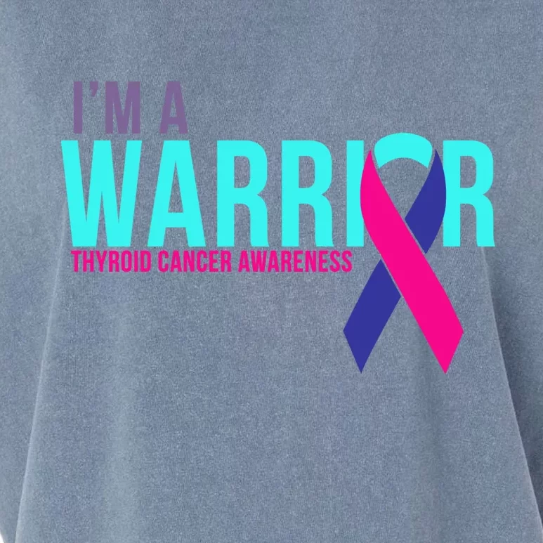 I'm a Warrior Thyroid Cancer Awareness Garment-Dyed Women's Muscle Tee