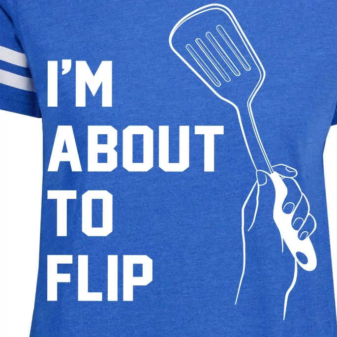 I'm About To Flip Enza Ladies Jersey Football T-Shirt