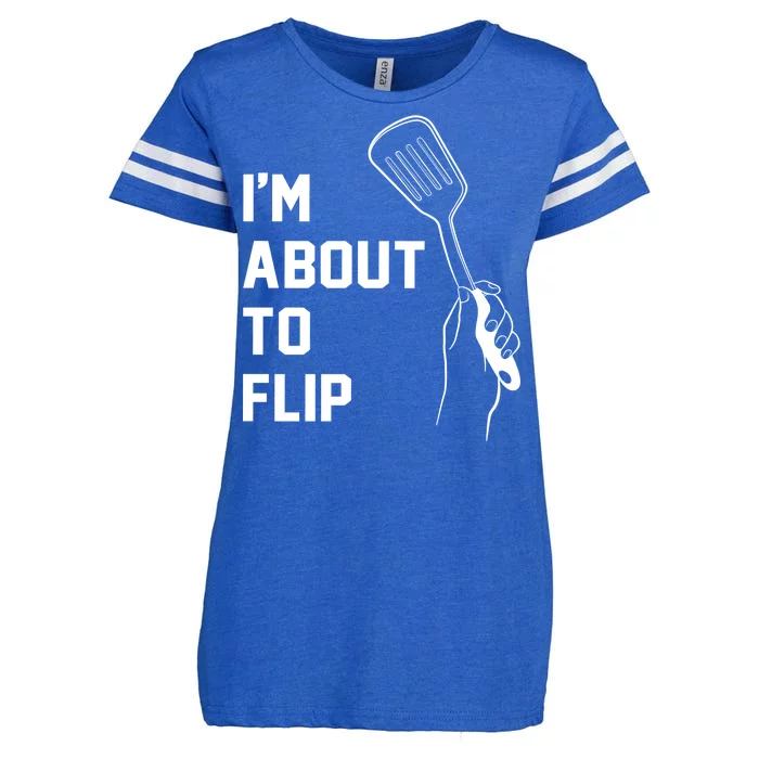 I'm About To Flip Enza Ladies Jersey Football T-Shirt