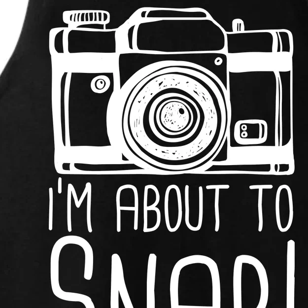 I'm About to Snap Funny Photographer Camera Ladies Tri-Blend Wicking Tank