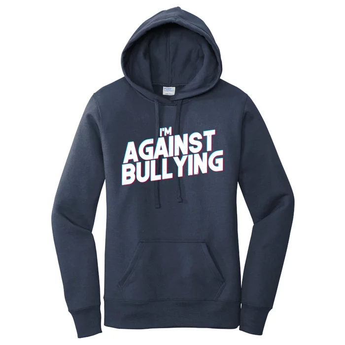 I'm Against Bullying Spirit Day Women's Pullover Hoodie