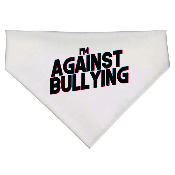 I'm Against Bullying Spirit Day USA-Made Doggie Bandana