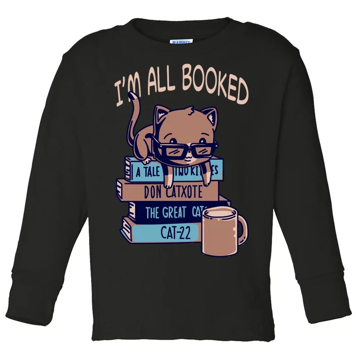 I'm All Booked Toddler Long Sleeve Shirt