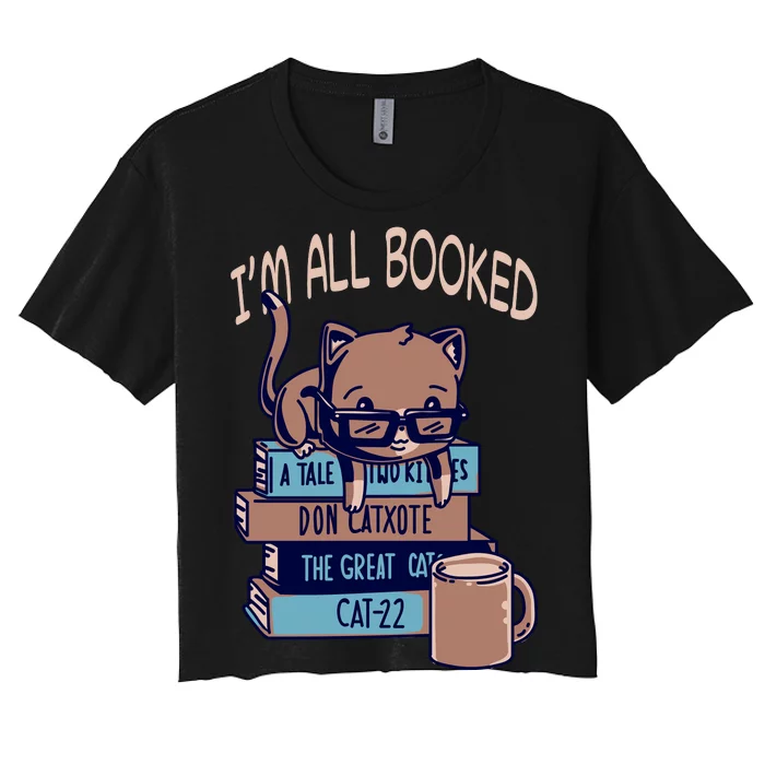 I'm All Booked Women's Crop Top Tee