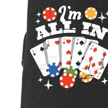 I'm All In Poker Cards Doggie 3-End Fleece Hoodie