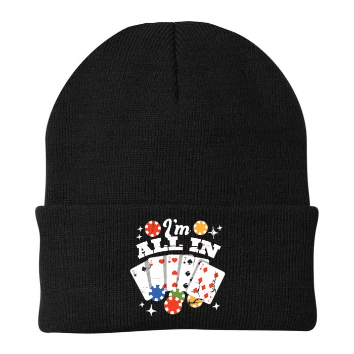 I'm All In Poker Cards Knit Cap Winter Beanie