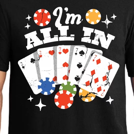 I'm All In Poker Cards Pajama Set