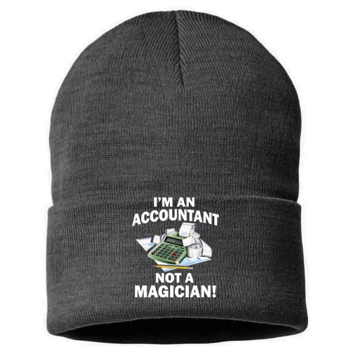 I'm An Accountant Not A Magician Sustainable Knit Beanie