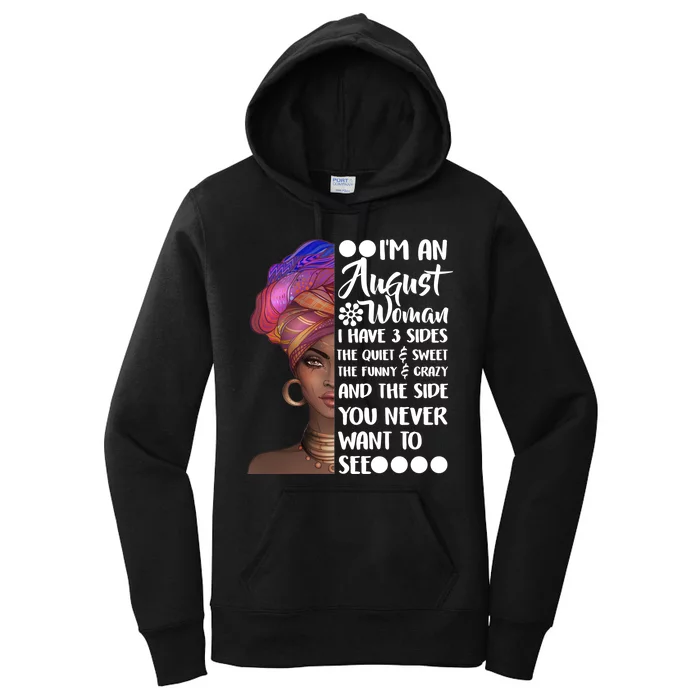 I'm An August Woman Cute Birthday Women's Pullover Hoodie