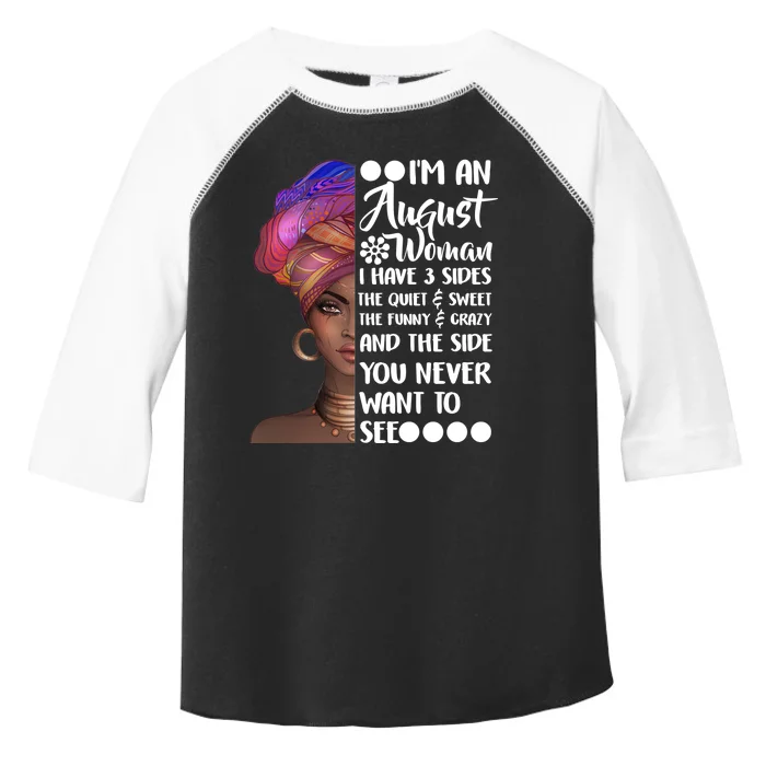 I'm An August Woman Cute Birthday Toddler Fine Jersey T-Shirt