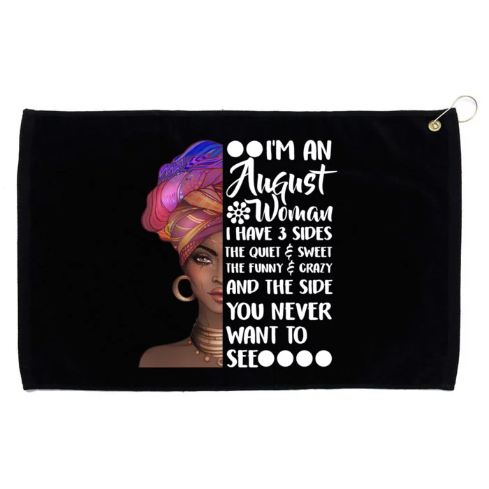 I'm An August Woman Cute Birthday Grommeted Golf Towel