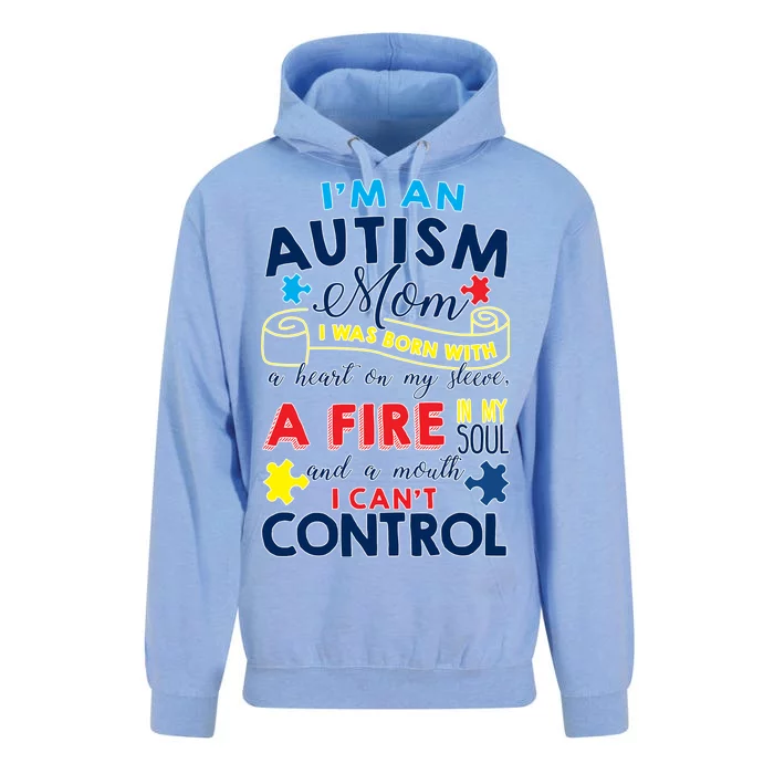 I'm An Autism Mom Unisex Surf Hoodie