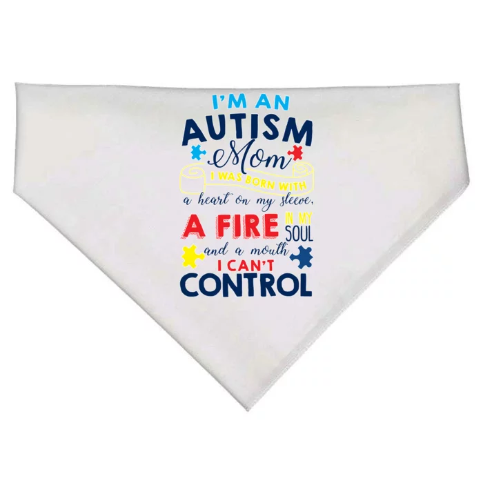 I'm An Autism Mom USA-Made Doggie Bandana