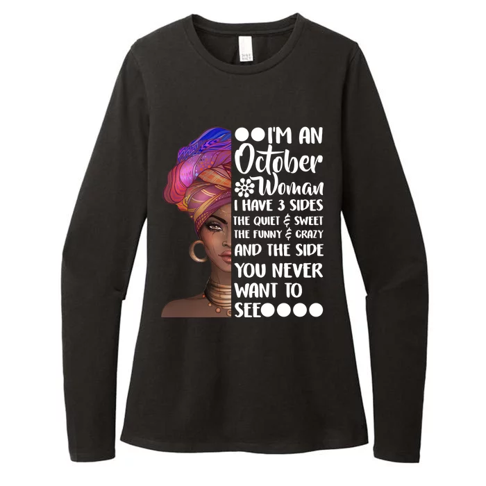 I'm an October Woman Womens CVC Long Sleeve Shirt