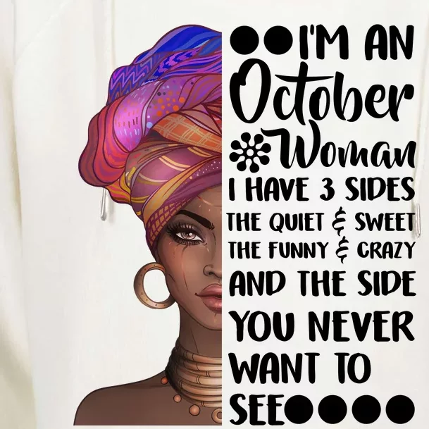 I'm an October Woman Womens Funnel Neck Pullover Hood