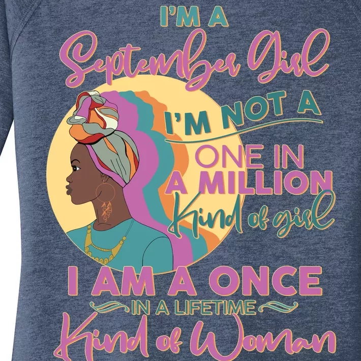 I'm An September Girl A Once In A Lifetime Woman Women's Perfect Tri Tunic Long Sleeve Shirt