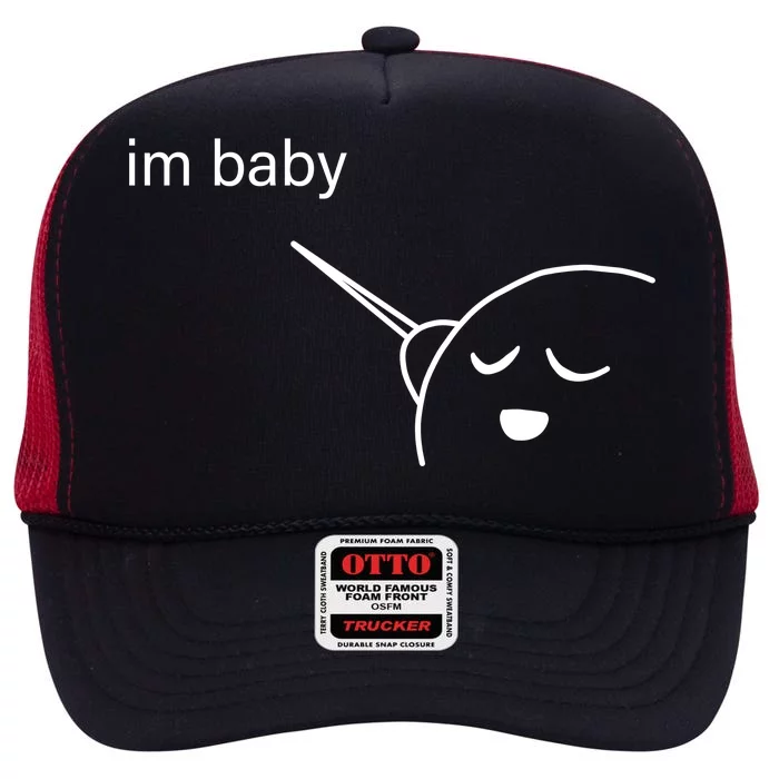 Im Baby Meme High Crown Mesh Trucker Hat