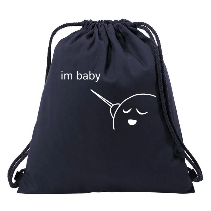 Im Baby Meme Drawstring Bag