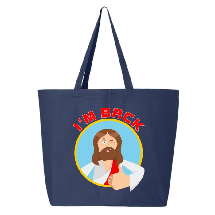 I'm Back Funny Easter Jesus He is Risen 25L Jumbo Tote