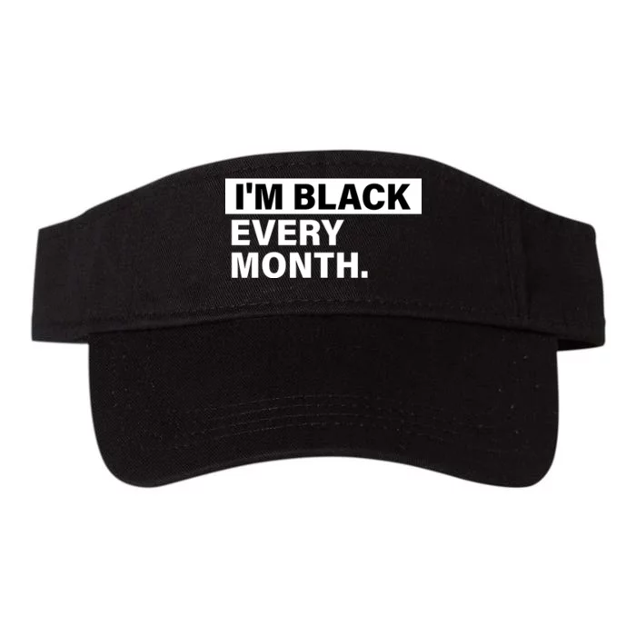 I'm Black Every Month Valucap Bio-Washed Visor