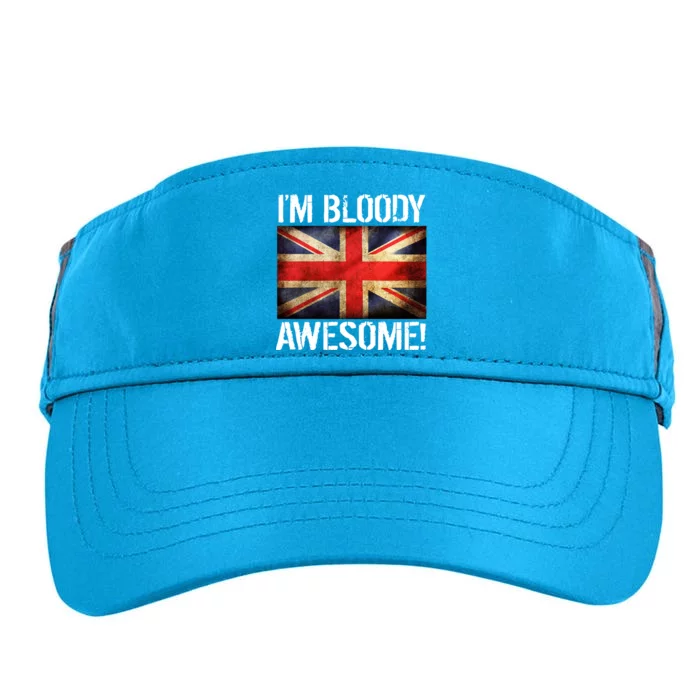 I'm Bloody Awesome British Union Jack Flag Adult Drive Performance Visor