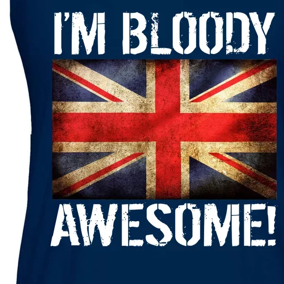 I'm Bloody Awesome British Union Jack Flag Ladies Essential Flowy Tank