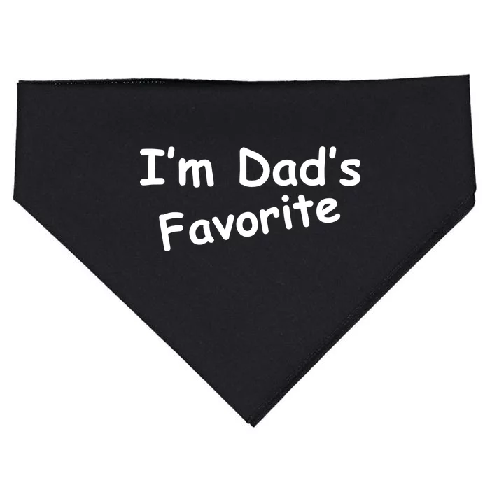 I'm Dad's Favorite USA-Made Doggie Bandana