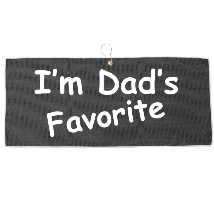 I'm Dad's Favorite Large Microfiber Waffle Golf Towel