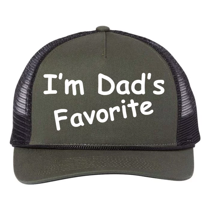 I'm Dad's Favorite Retro Rope Trucker Hat Cap