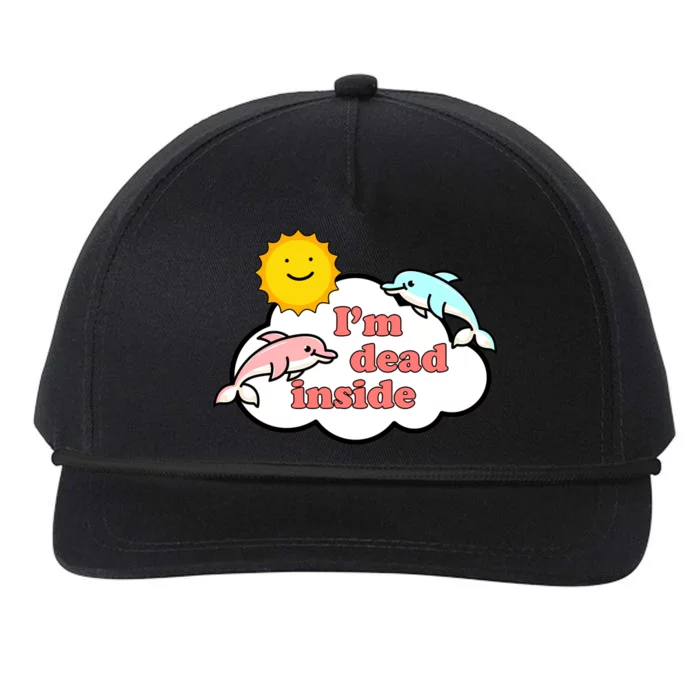 I'm Dead Inside Dolphins Snapback Five-Panel Rope Hat