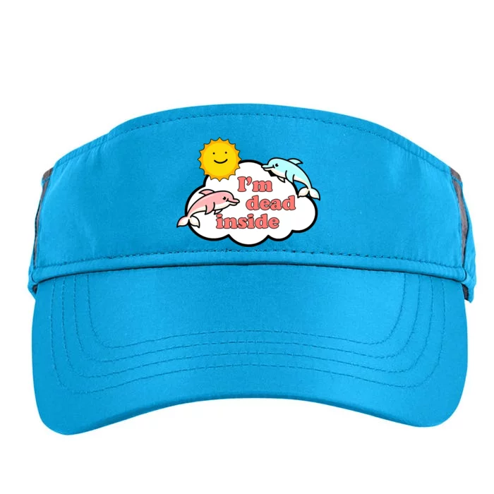 I'm Dead Inside Dolphins Adult Drive Performance Visor