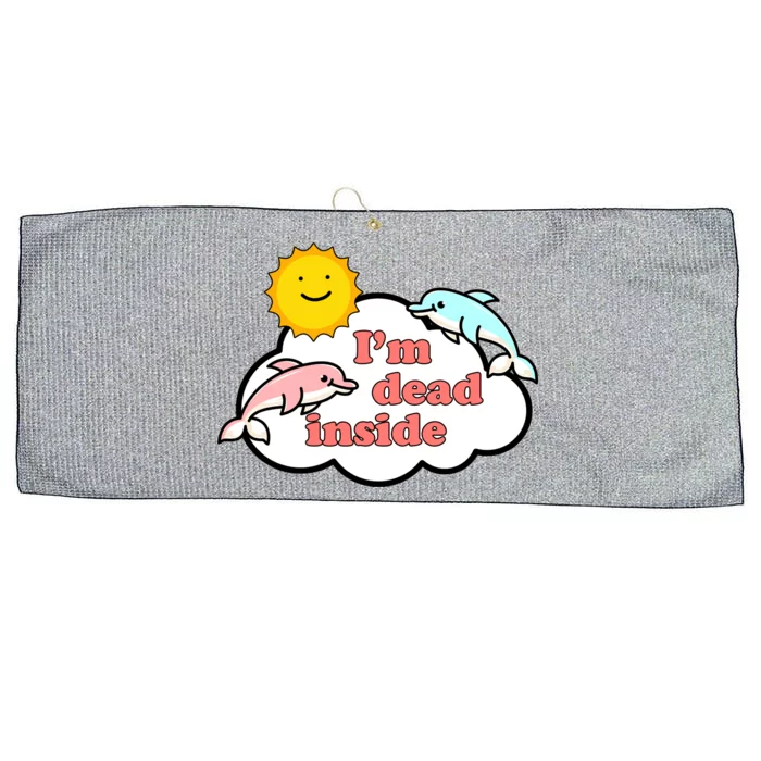 I'm Dead Inside Dolphins Large Microfiber Waffle Golf Towel