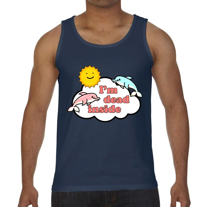 I'm Dead Inside Dolphins Comfort Colors® Tank Top