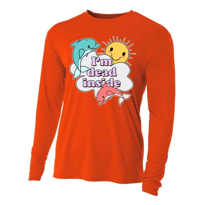 I'm Dead Inside Funny Cooling Performance Long Sleeve Crew