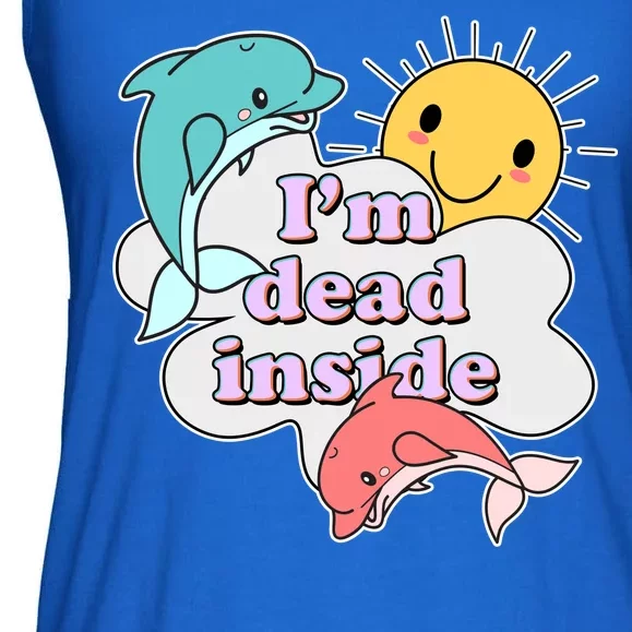 I'm Dead Inside Funny Ladies Essential Flowy Tank