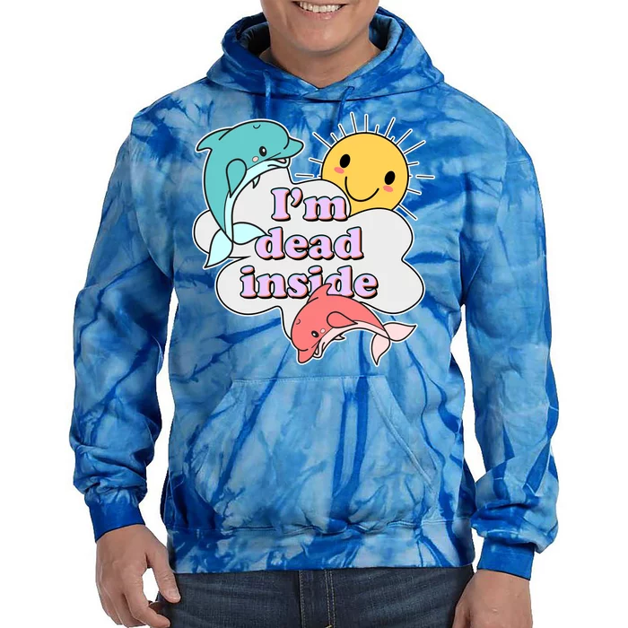 I'm Dead Inside Funny Tie Dye Hoodie