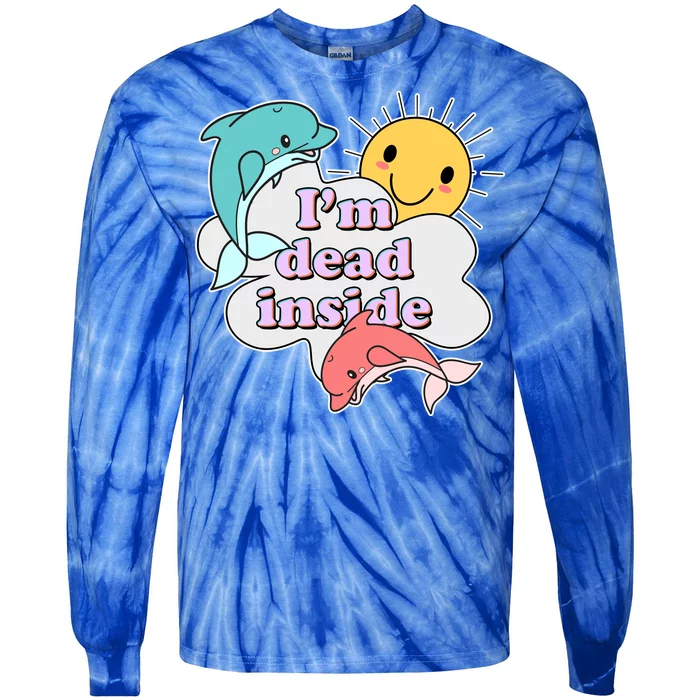 I'm Dead Inside Funny Tie-Dye Long Sleeve Shirt