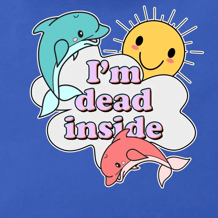 I'm Dead Inside Funny Zip Tote Bag