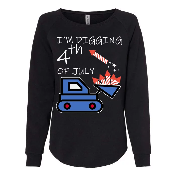 I'm Digging 4th Of July Womens California Wash Sweatshirt