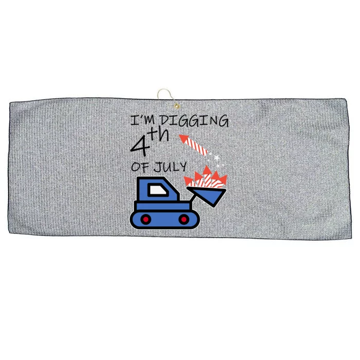 I'm Digging 4th Of July Large Microfiber Waffle Golf Towel